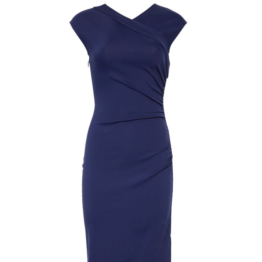 ❌HOLD❌ Diane von Furstenberg DVF New blue Navy Ruch Size2 - Picture 5 of 5